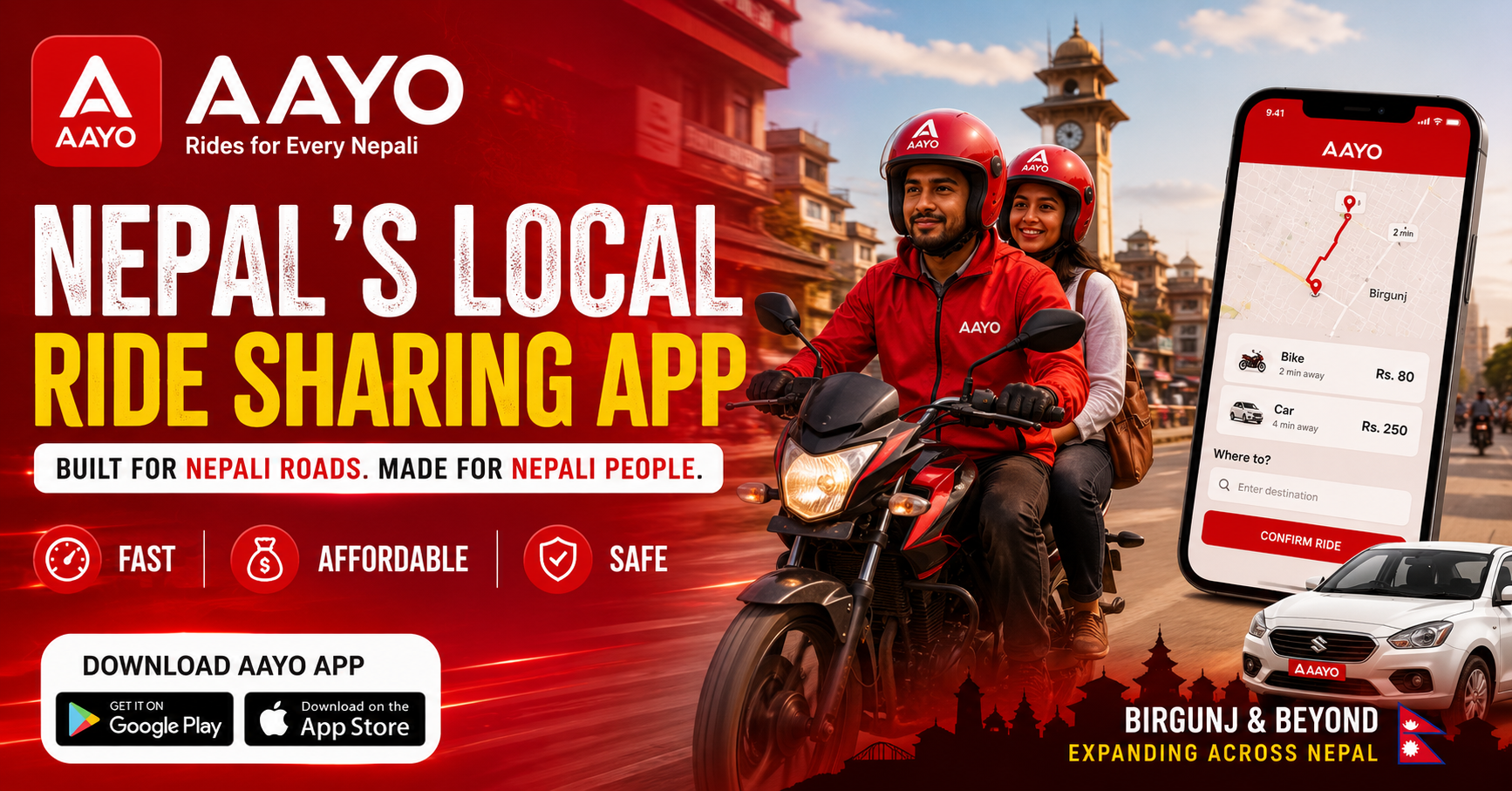 Aayo Rides – Most Trusted Ride Sharing App in Nepal